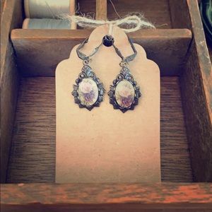 Vintage Style Floral Earrings